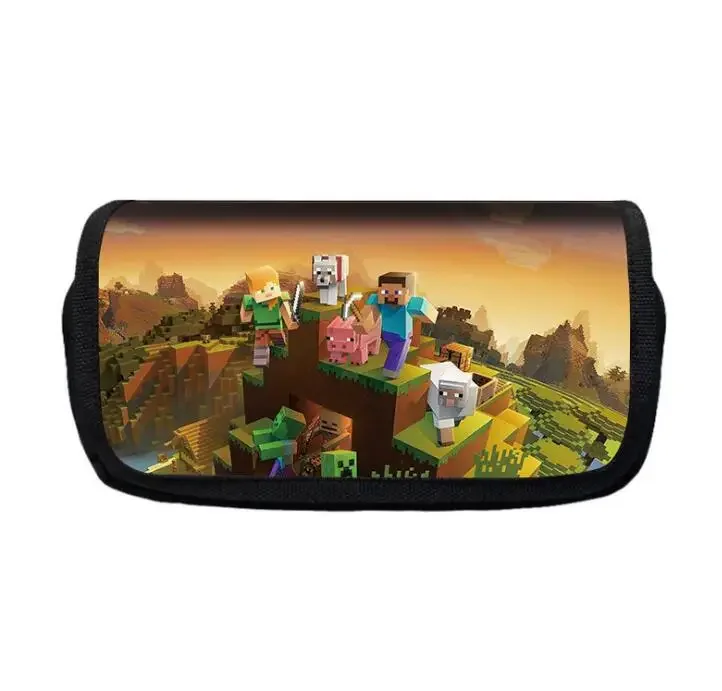 Creeper пенал steve Многофункциональная сумка Minecrafte полиэфирные материалы EnderDragon