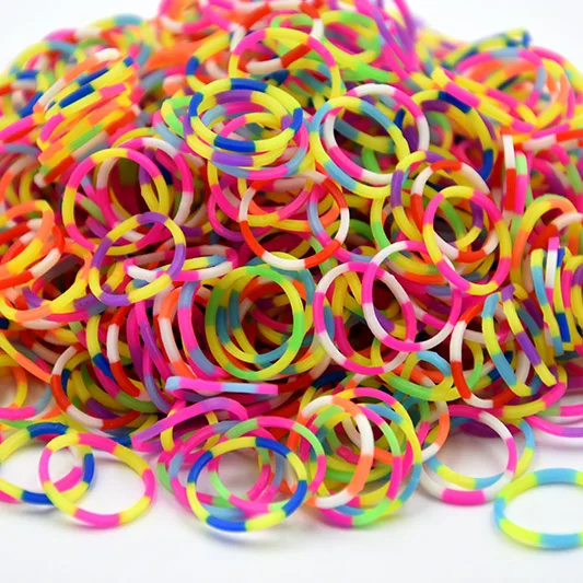 

600 Pcs Refill Loom Rubber Bands Bracelet for Kids or Hair Rainbow Rubber Loom Bands Make Woven Bracelet DIY Toys Christmas Gift