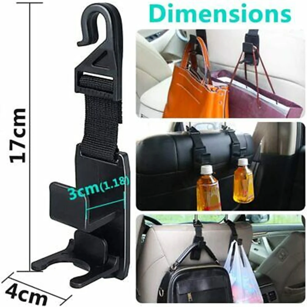

Brand New Interior Hook Up Hanger Accessories Backseat Black Bracket Car