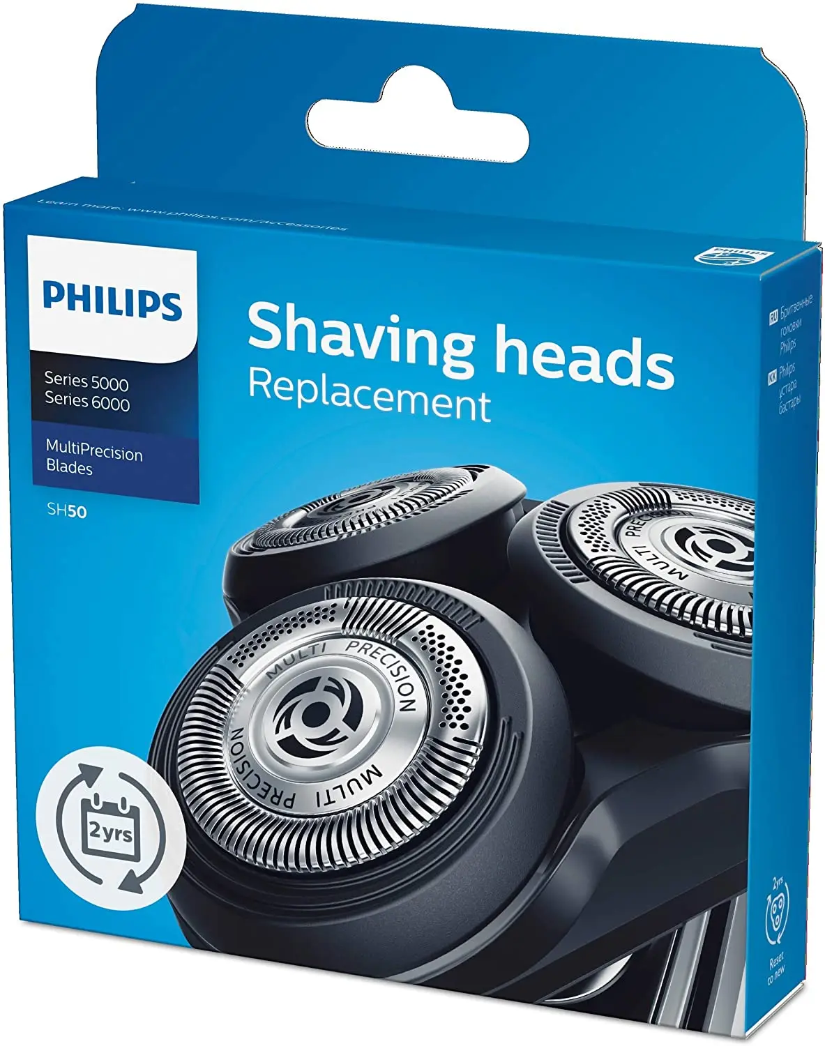 Philips многоточные сменные головки для бритья серии 5000 SH50/50 (3 шт.) оригинальные