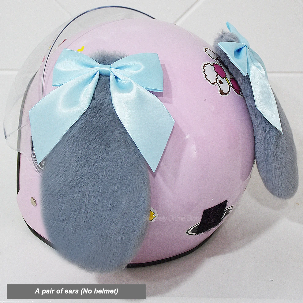 

2 шт. новый мотоциклетный шлем, украшения, уши, милые заячьи уши, наклейки на шлем для мотокросса, женский детский декор, аксессуар для косплея