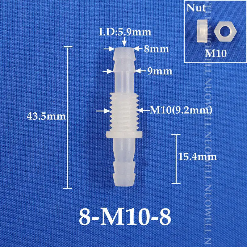 

Соединители для труб PP M6~M10 для аквариума