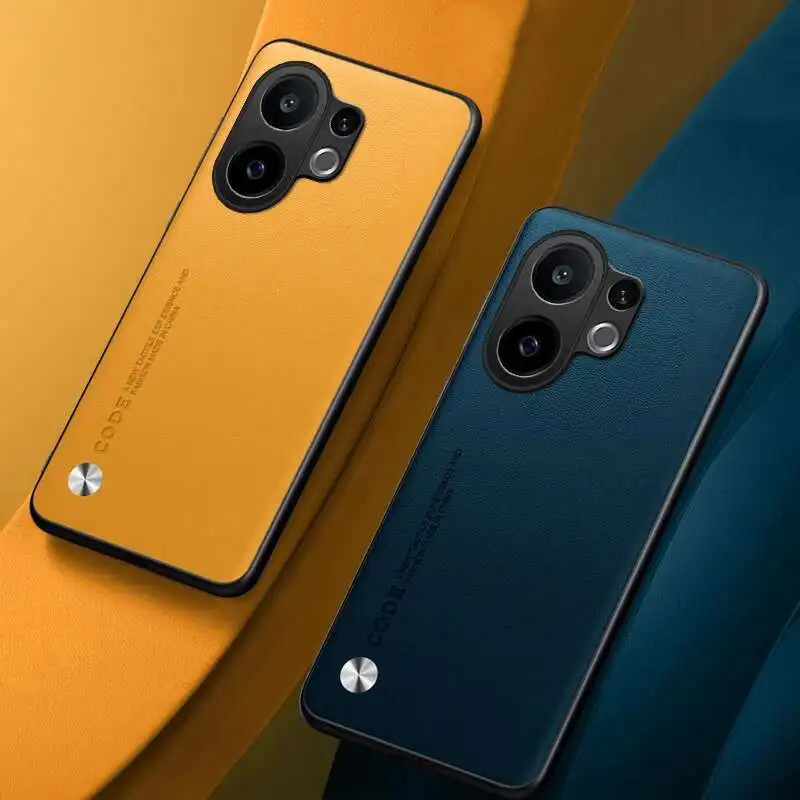 Фото Для VIVO X200FE S30 Pro MINI силиконовая задняя крышка для VIVO S30Pro роскошный чехол для телефона из искусственной кожи №4
