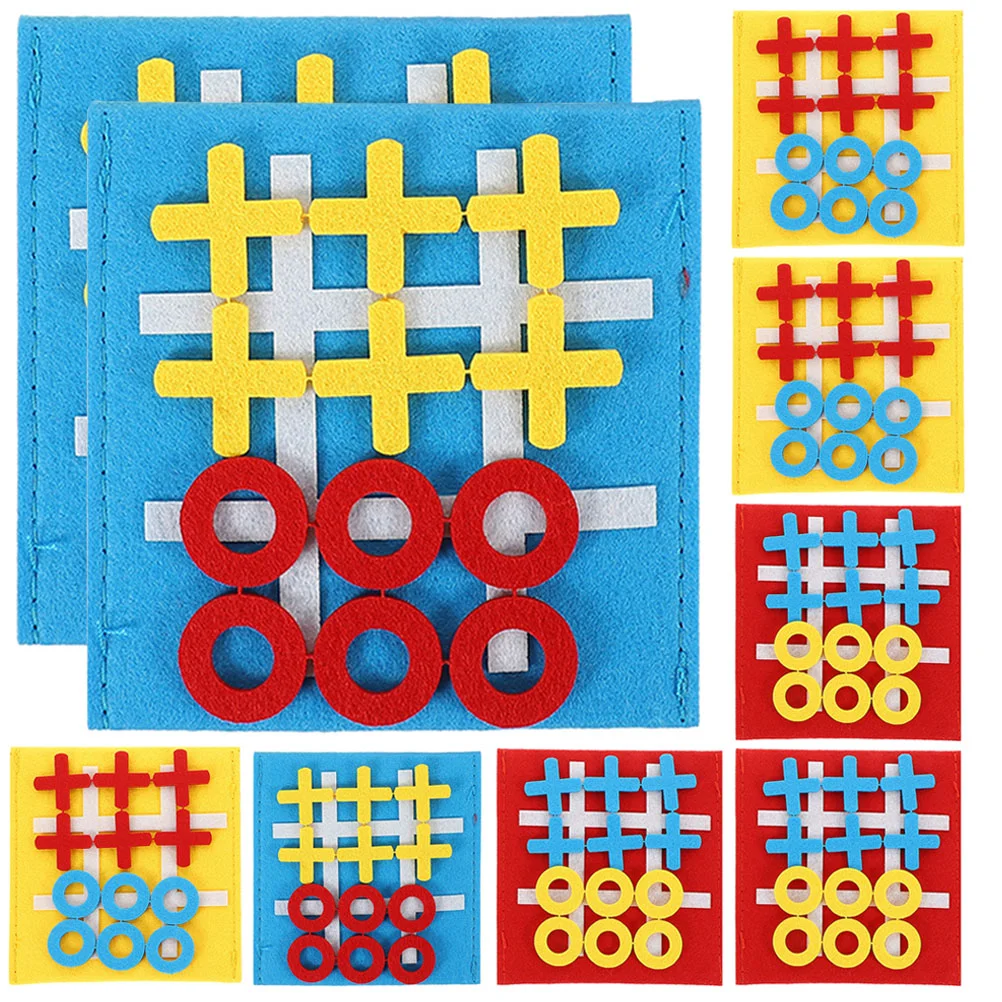 

9pcs Kids Ticktacktoe Game Toys Kids Ticktacktoe Board Interactive Game Intelligent Toy