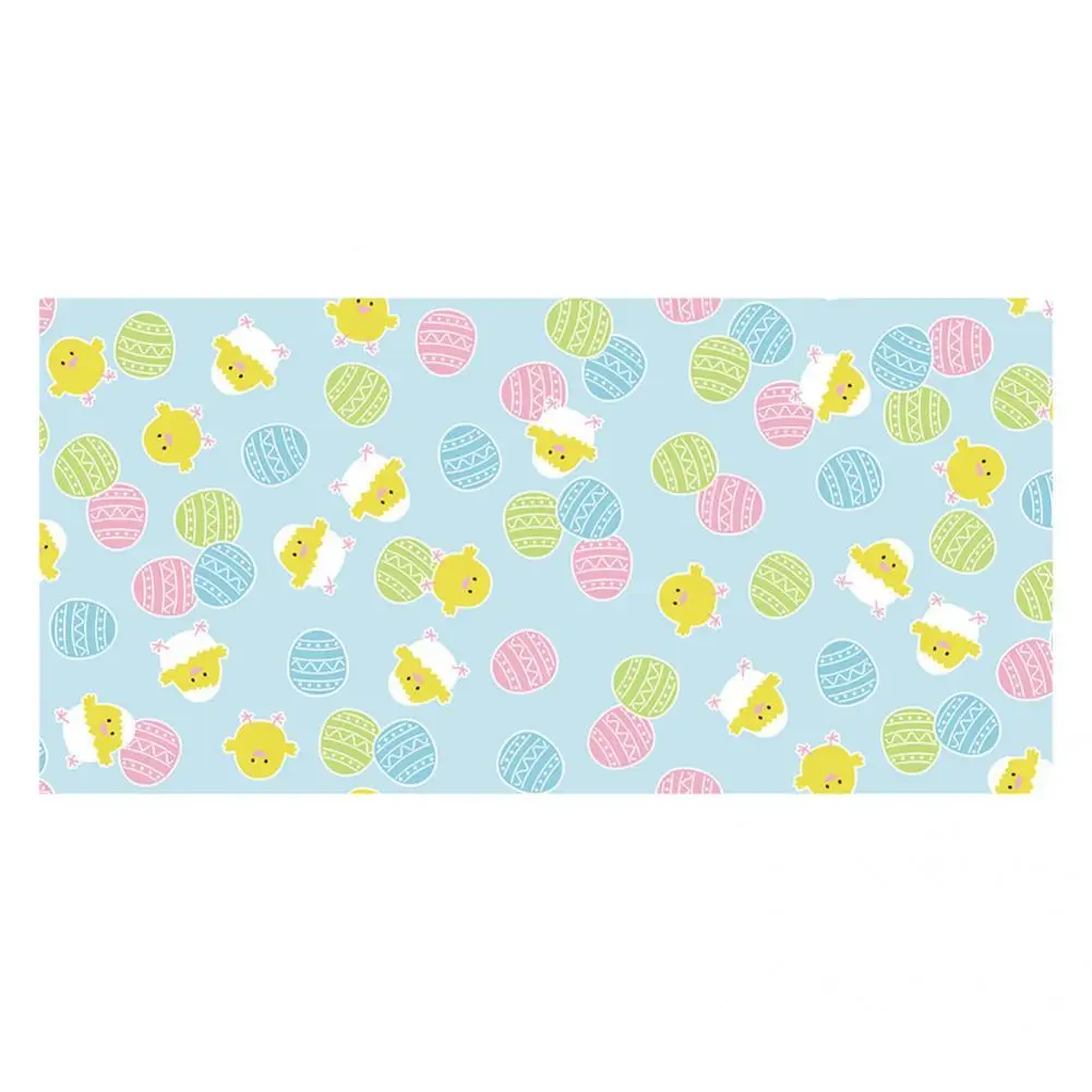 

Wrinkle Resistant 3 Sizes Fine Craftsmanship Bright Color Easter Table Decor Easter Tablecloth for Dining Room