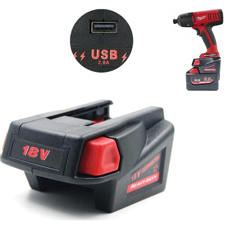 

For Milwaukee M&18 To V18 48-11-1830 Lithium Battery 48-11-2200 48-11-2230 18v Ni-cd Battery Tool Converter Adapter