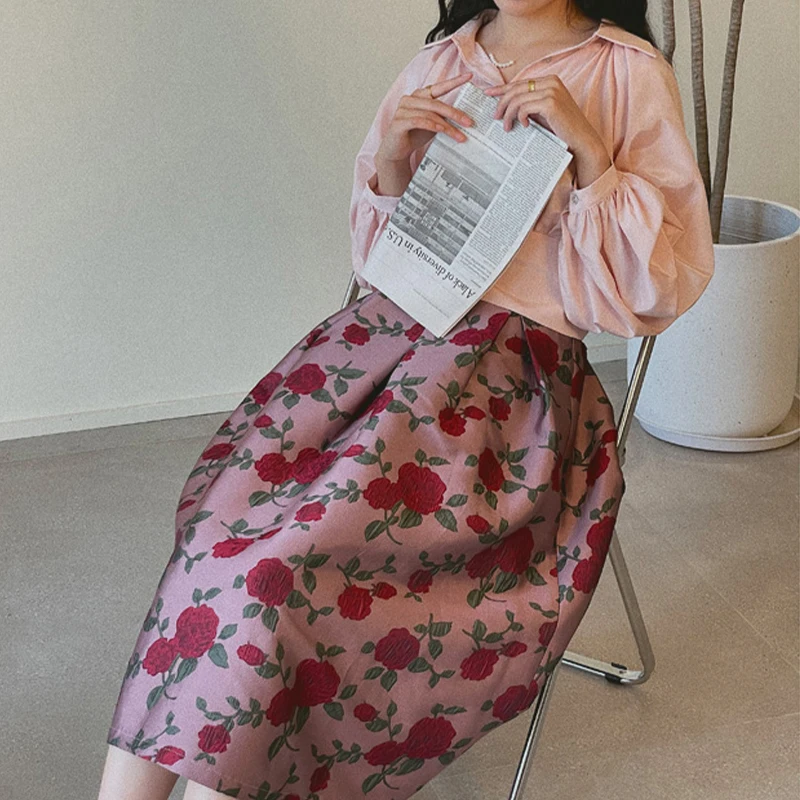 1x1 46 м ткань с тиснением розы винтажная 3D розовая жаккардовая окрашенная в пряже