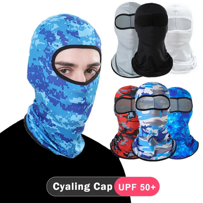 

Cycling Cap Tactical Camouflage Balaclava Full Face Mask Bicycle Motorcycle Windproof Anti-UV Hat Camping Hunting Military Caps