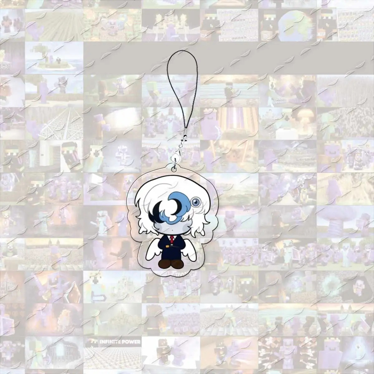 Акриловые подвески для телефона Unstable Universe Chibi: SMP ParrotX2, Wemmbu, SpokeIsHere. Маленький кулон-брелок для телефона, цепочка для ключей, подарок для фанатов. (art.: 3920dc04800ef) - 3920dc04800ef