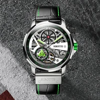 guanqin sibotte mechanical watch stainless steel sapphire mens watch automatic watch bracelet accessories relogio masculino 2022