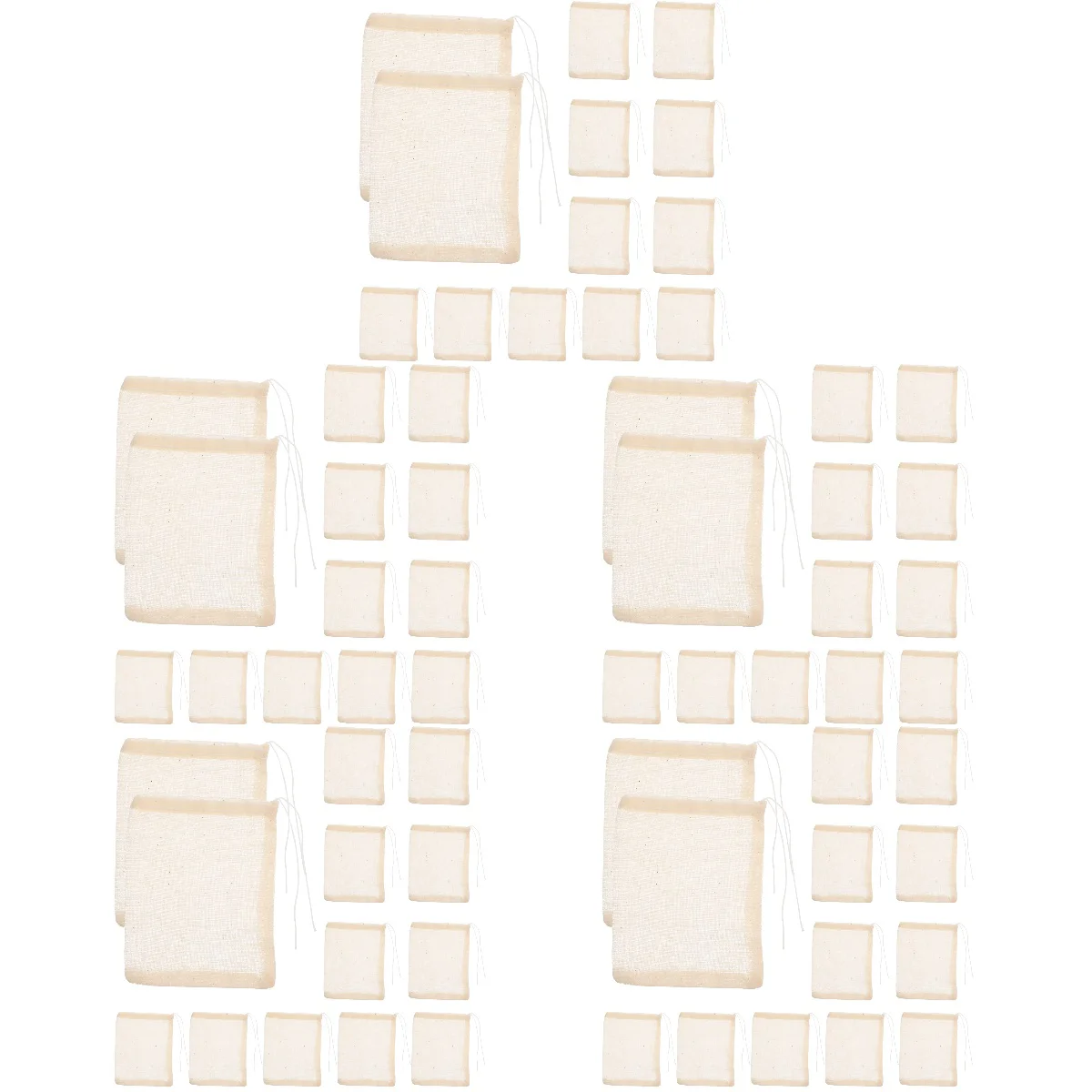 

250 Strainer Bags Pockets Soup Bags Drawstring Filter Bags