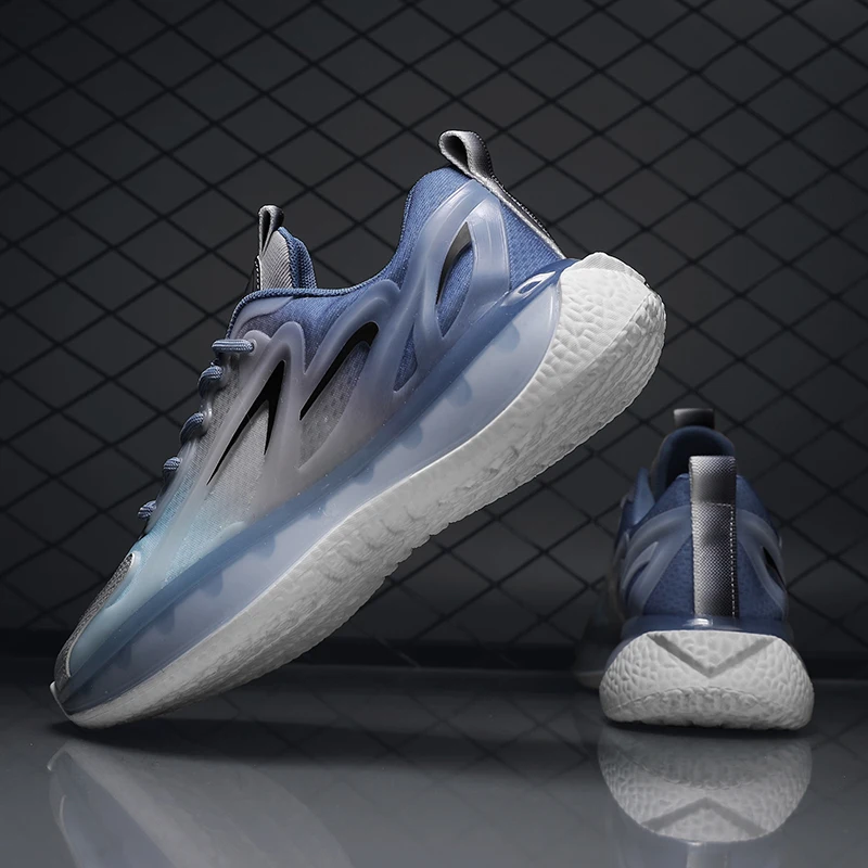 

Мужские теннисные кроссовки Yeezy, легкие повседневные кроссовки с резиновой пластиковой подошвой и сетчатым верхом, легкие кроссовки для бе...