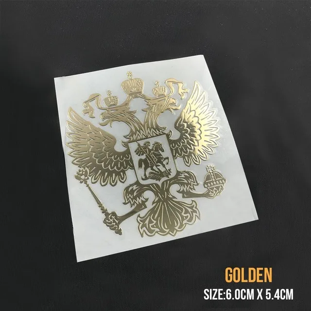 

3D металлическая наклейка герб России