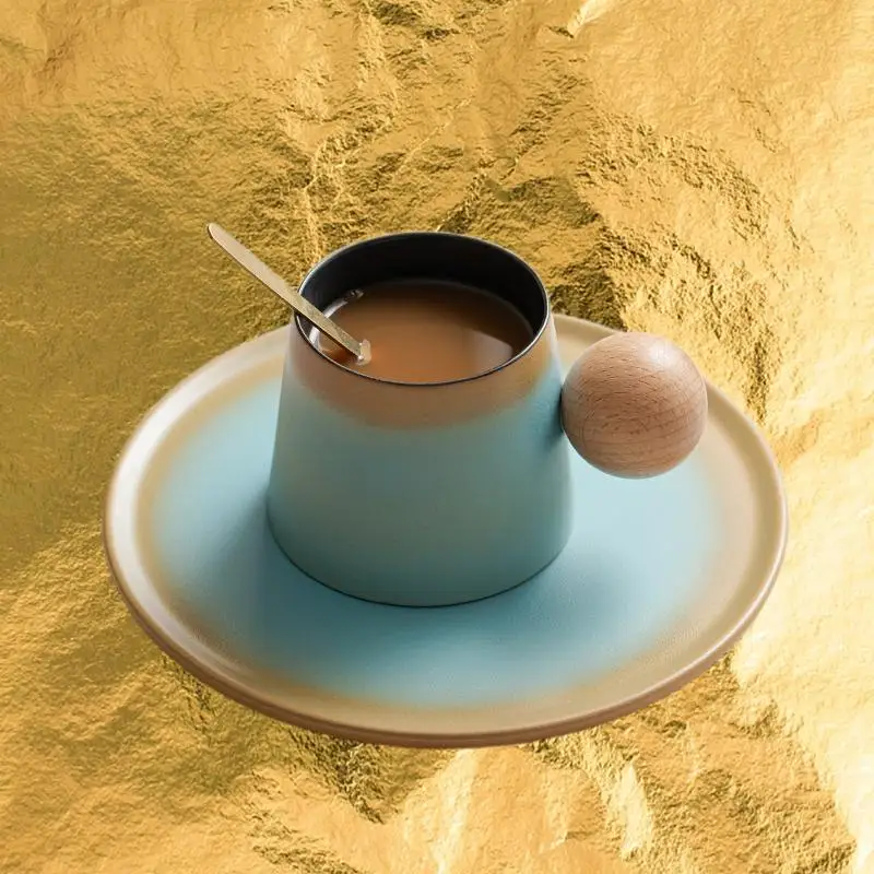 

Ceramic Coffee Cup Set: Elevate Your Afternoon Tea Experience with Aesthetic Value for Home Use