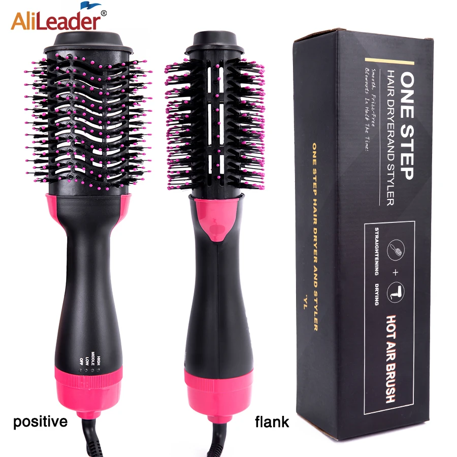 

Hot Air Brush One Step Hair Dryer Hot Air Brush 3In1 Wet & Dry Hair Straightener Comb Curler Roller Electric Blow Dryer Brush