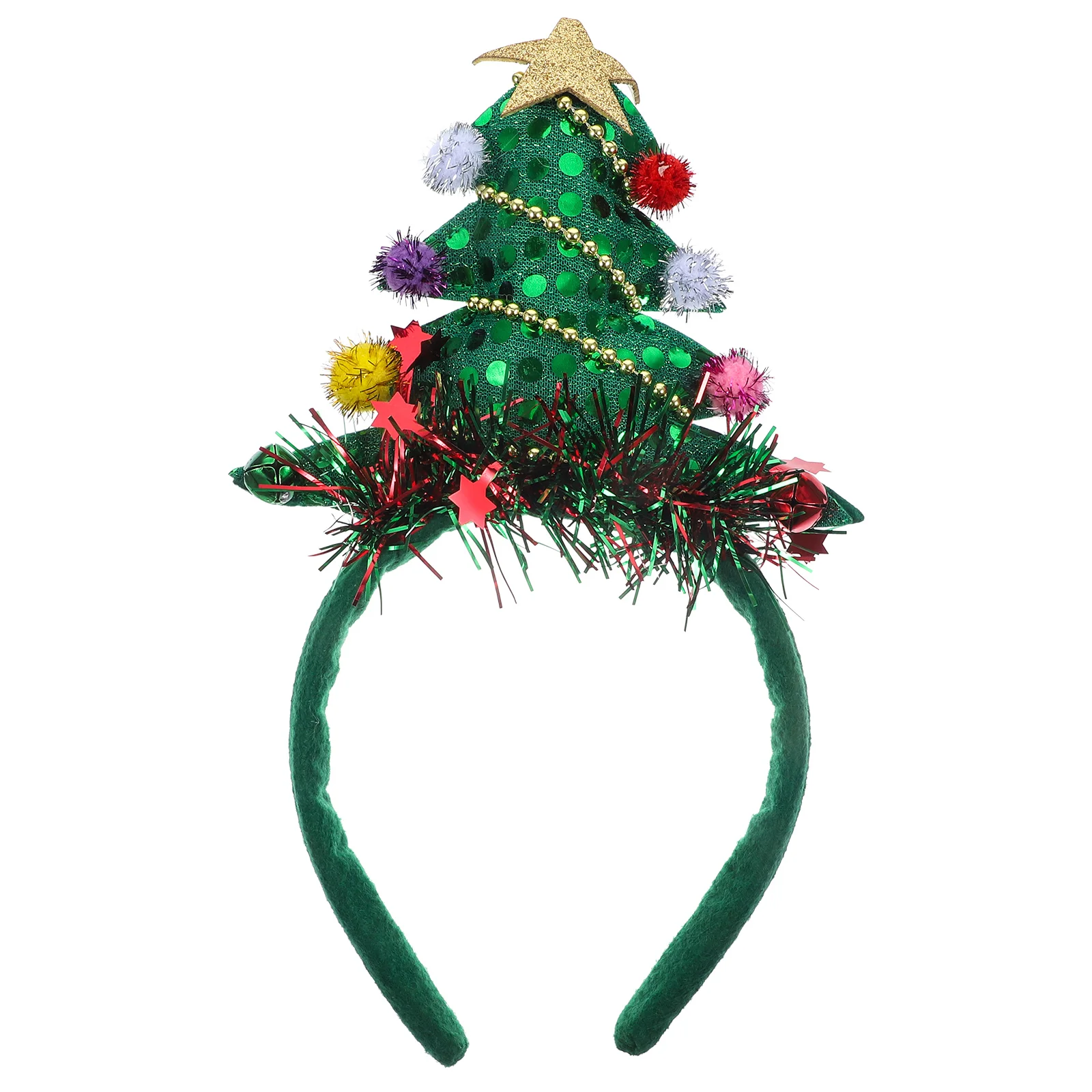 

Headband Christmas Tree Girl Hair Accessories Xmas Bell Shallot Grass Party Miss