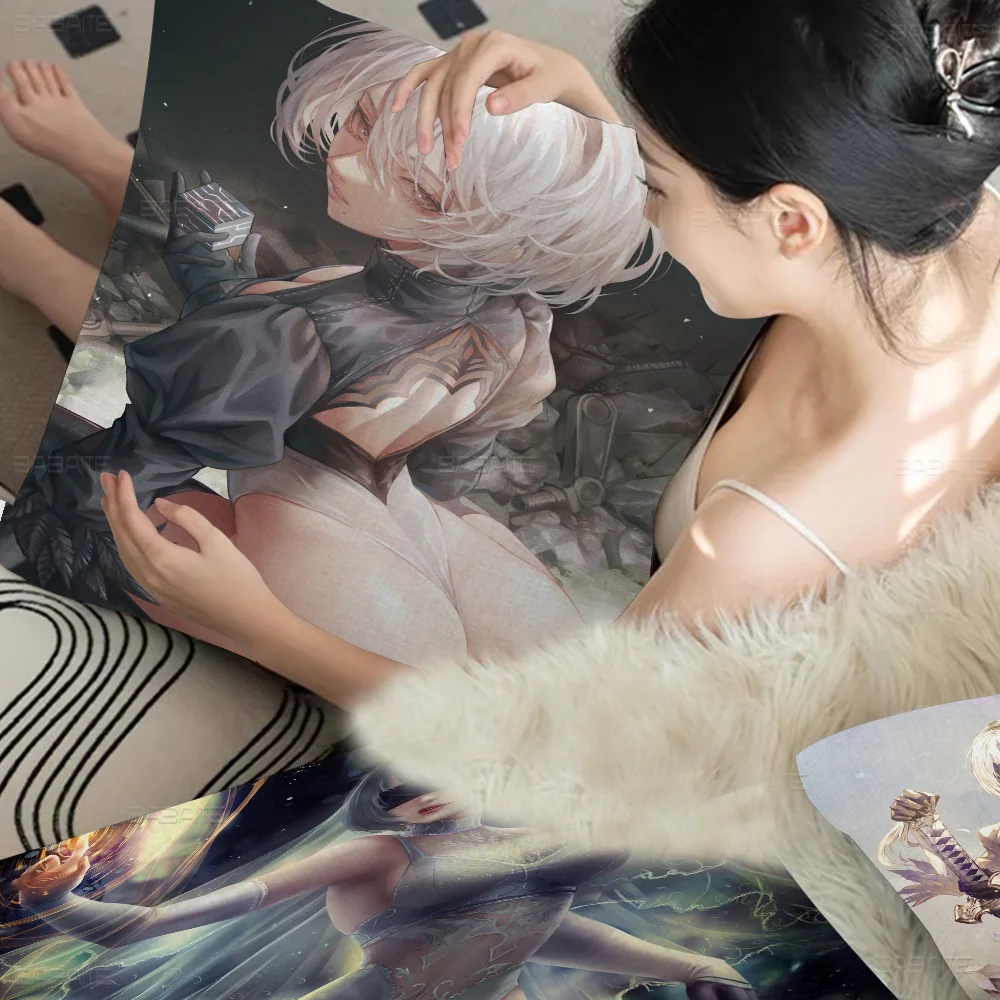 Nier Automata 2b Подушка Подарок Домашний Офис Украшение Спальня Диван Автомобильная