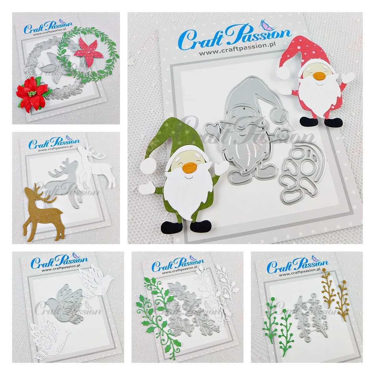 Рождественский венок пуансета остродуб металлические пресс-формы сделай сам