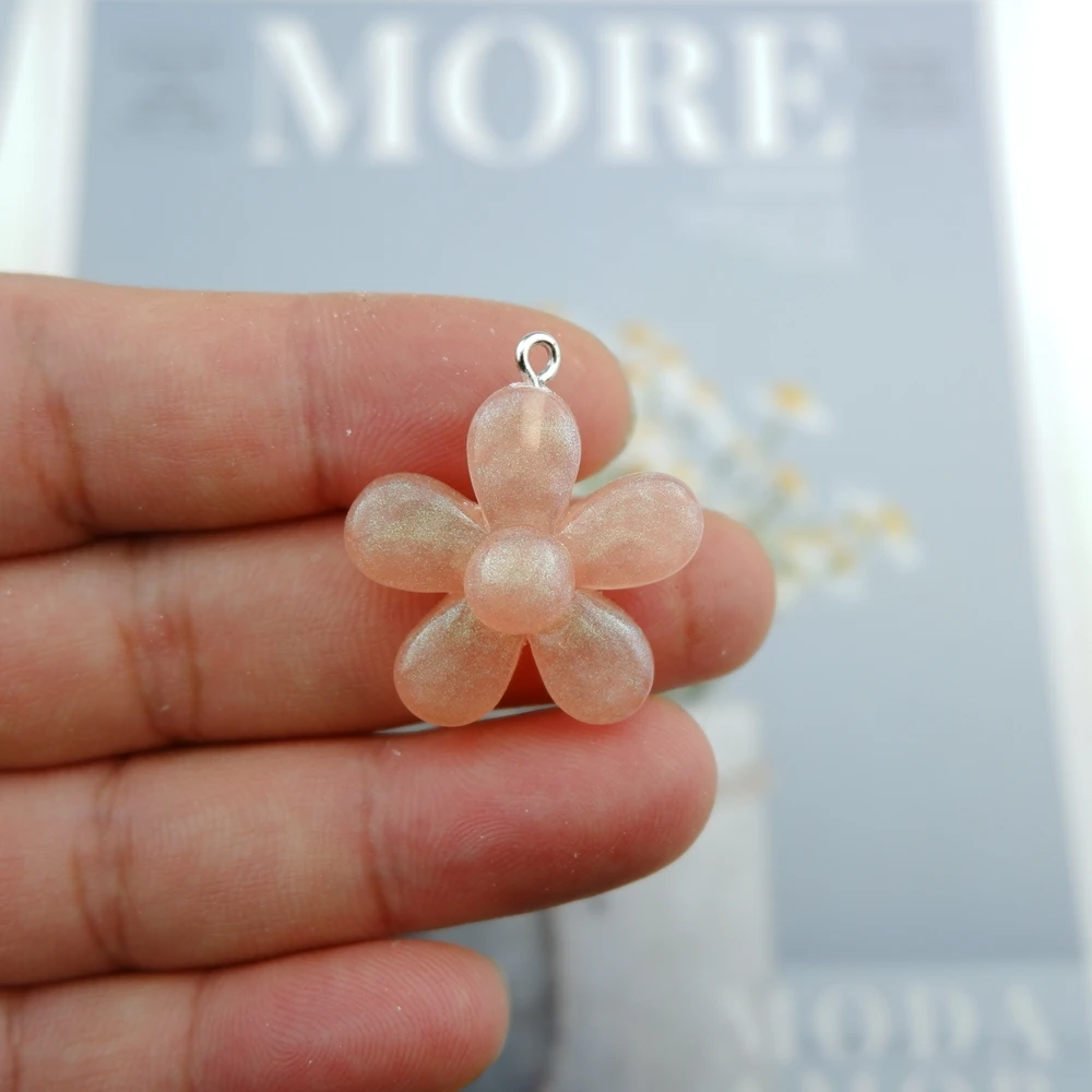 Оптовая продажа цветок полимерная серьга подвески для сережек браслетов