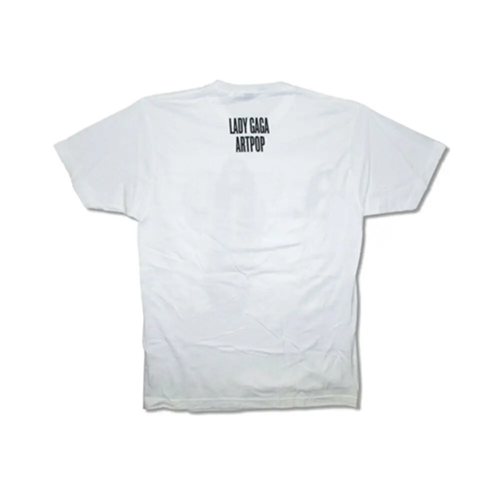 Мужская Леди Гага парик футболка большая белая