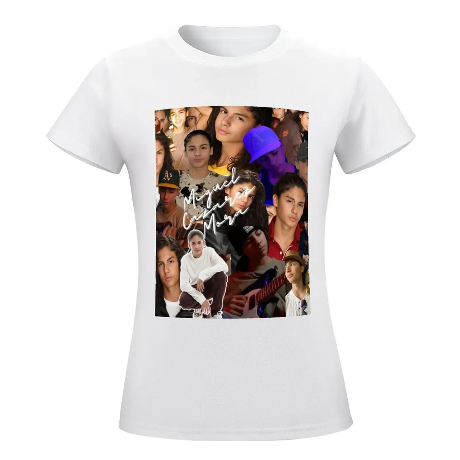 Бесшовный коллаж с надписью Мигеля казареза Мора-2 футболки женские топы летние