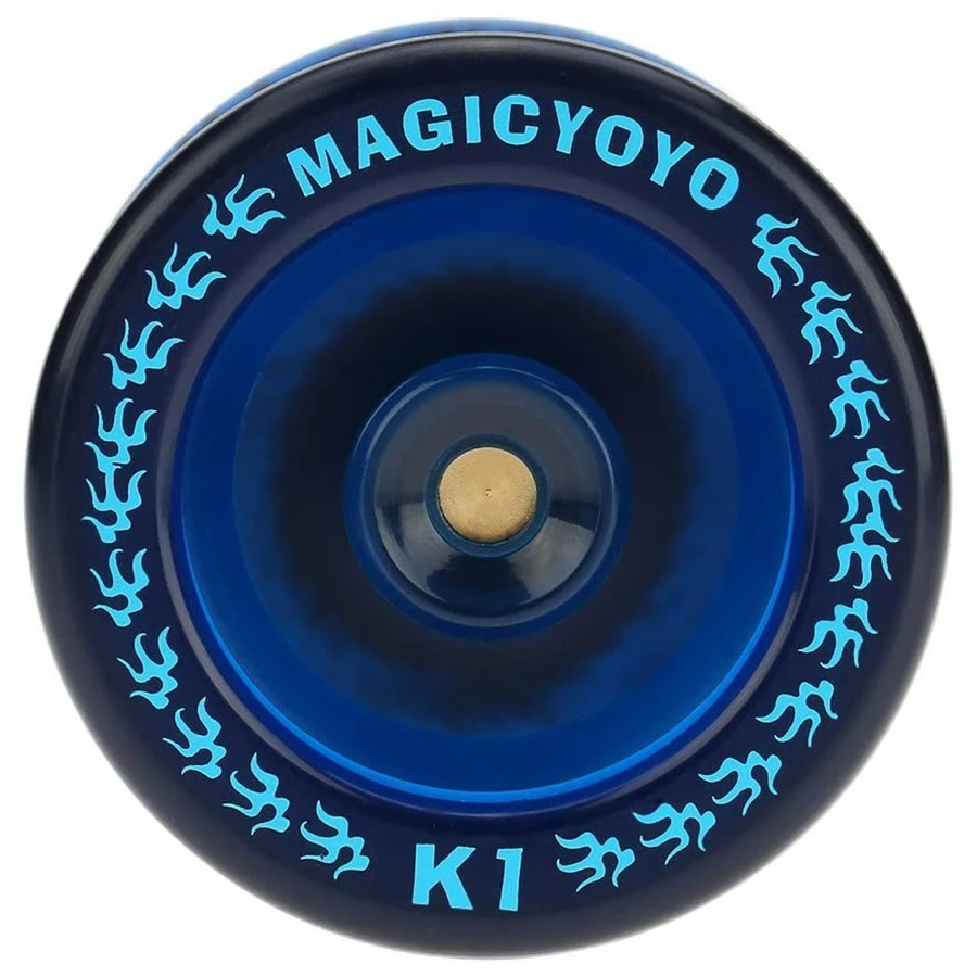 Responsive YoYo K1-Plus with Yoyo Sack + 5 Strings and Yo-Yo Glove Gif Blue