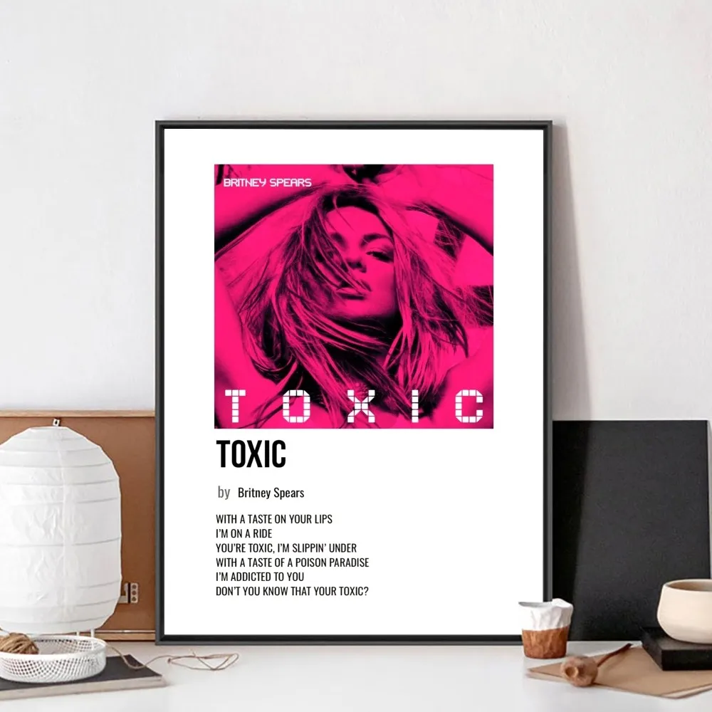 Affiche Rétro Vintage de Chanteur Autocollants Sans Peinture Artistique à et Bureau