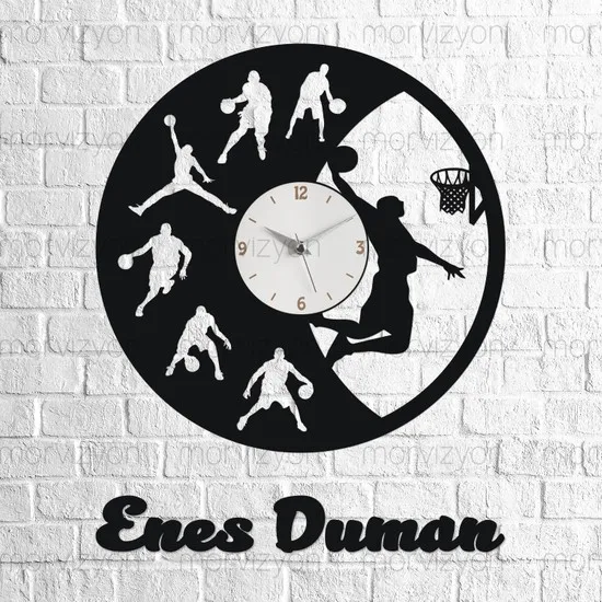 Настенные часы персонализированные баскетбольные фотообои домашний декор