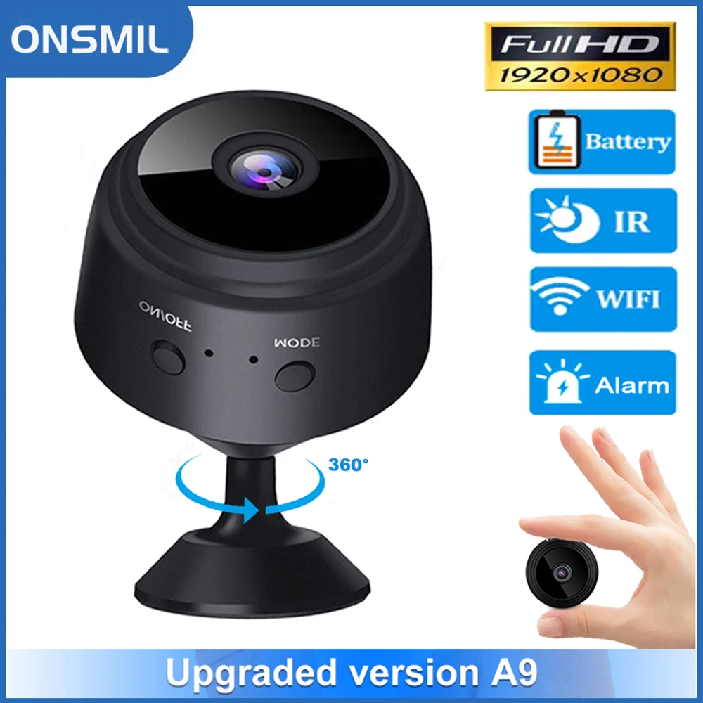 

ONSMIL новая A9 Мини Wi-Fi камера FHD 1080p удаленный беспроводной Диктофон видеокамера домашняя камера видеонаблюдения