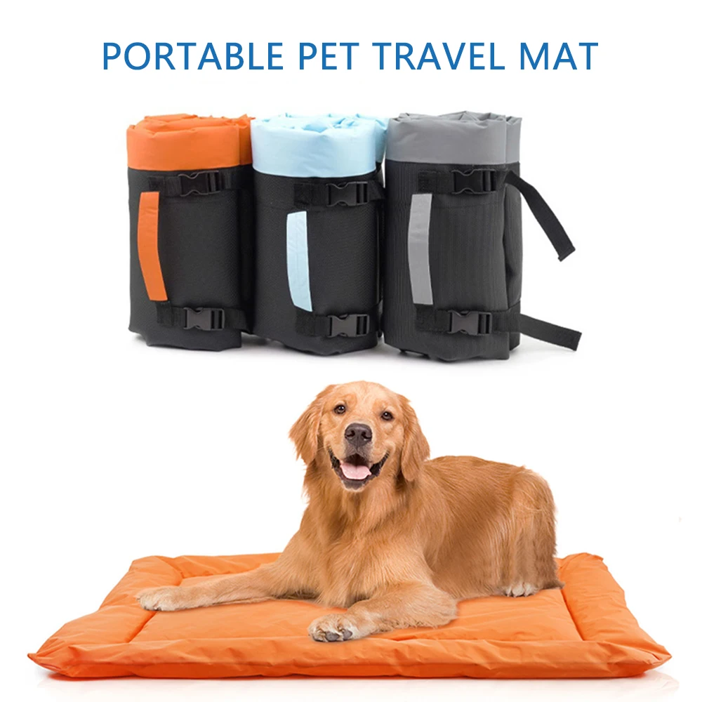 

Portable Pets Travel Mat Medium Large Dogs Oxford Cloth Bed Cushion Home Pet Thickened Waterproof Non-slip Moisture-proof Mat