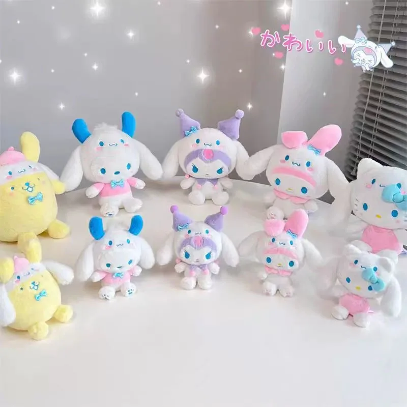 

Sanrio Cinnamoroll Series Kawaii My Melody Kuromi Pochacco Pompompurin Plush Toy Cute Plushie Pendant Doll Toys for Children