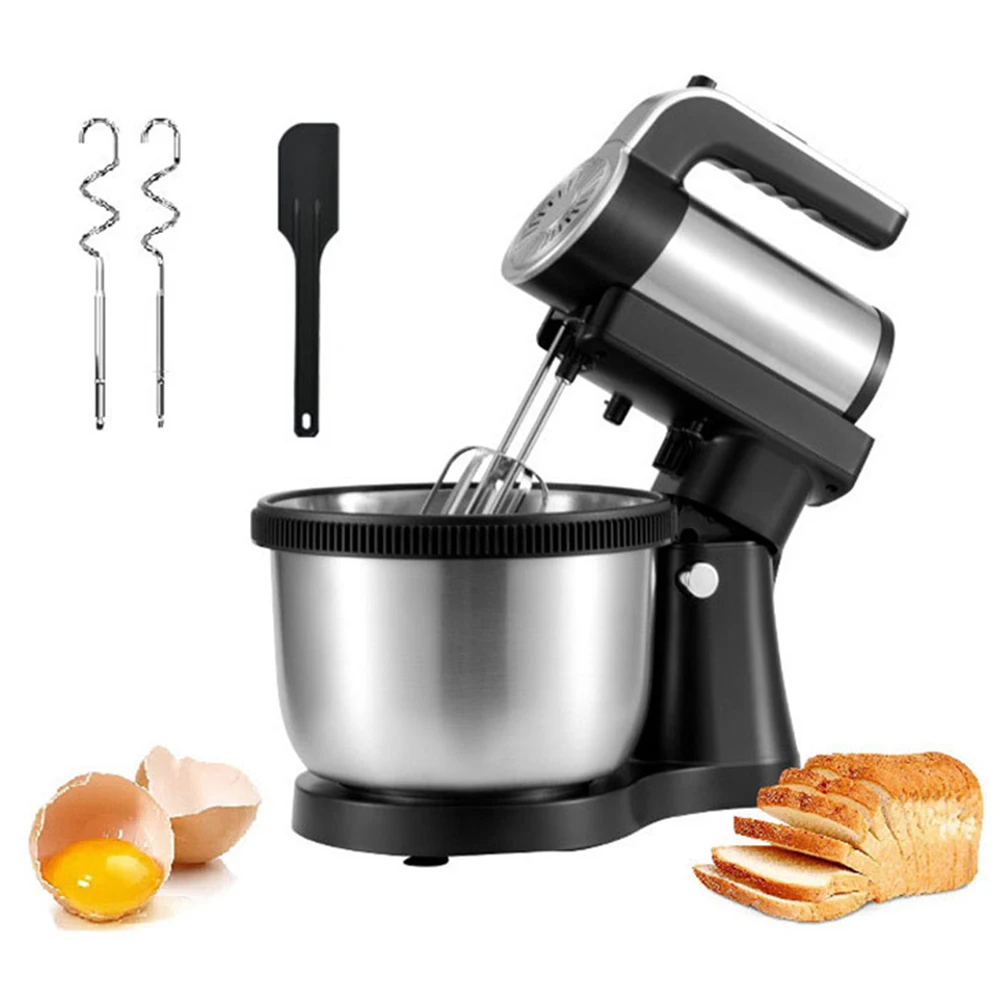

Kitchen Stand Mixer Household Desktop Electric Blenders Egg Beater Whipping Cream Baking Mixer Automatic Whisk 5 Speed 1000W 4L