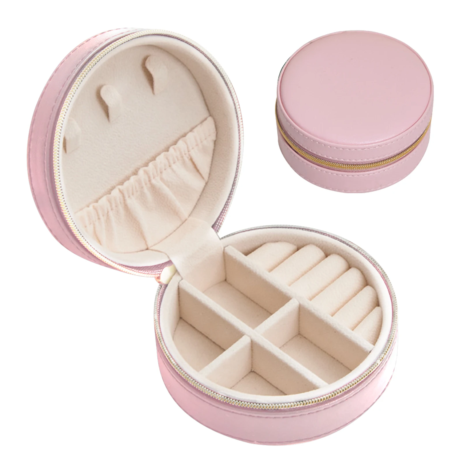 

Портативная витрина для серег и колец, подарок на день рождения для женщин и девочек, шкатулка-органайзер из искусственной кожи без царапин ...