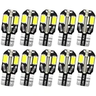 10X T10 W5W Автомобильный светодиодный Внутренний 8 светодиодов Canbus Белый Красный сигнал поворота номерной знак светильник лампа багажника купольная лампа для чтения Светодиодная лампа с клиновидным цоколем