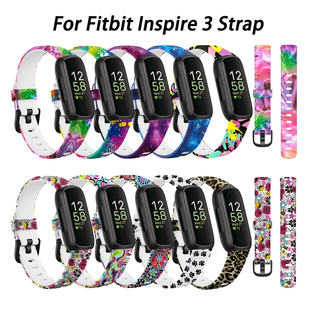 

For Fitbit Inspire 3 Strap Silicone Wristband For Fitbit Inspire 3 Smart Watch Bracelet Watchband For Inspire3 Correa (No Watch）