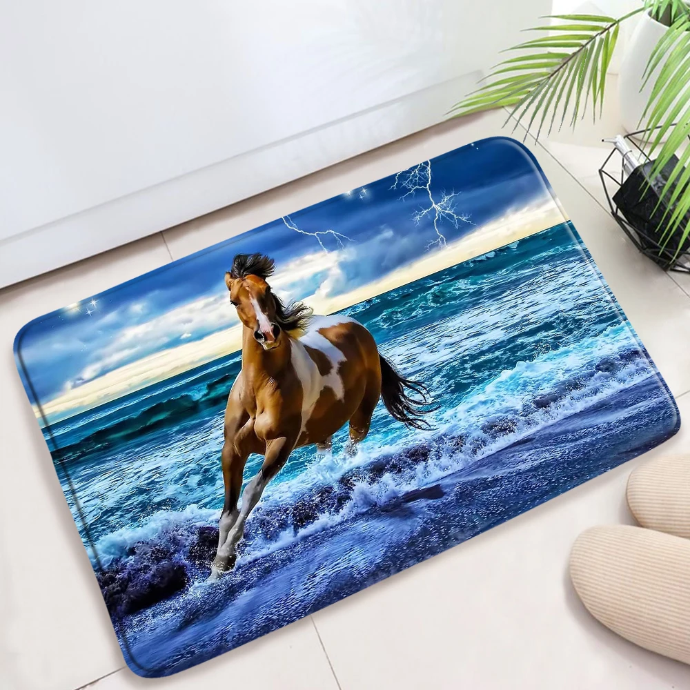 Лошадь похожая на синий океан пляж бег животное домашняя ванная гостиница кухня