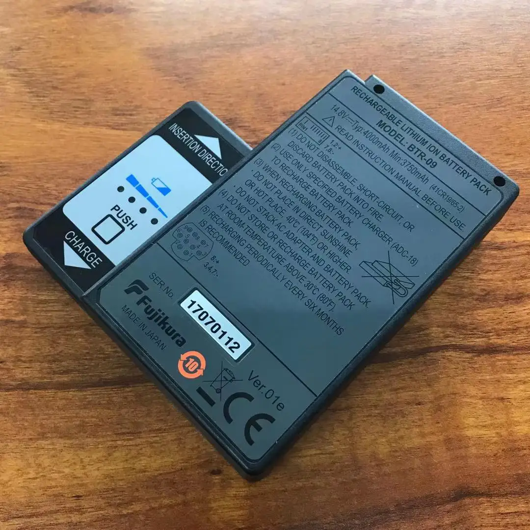 Original FSM-80S 70S Optic Fiber Fusion Splicer Rechargebal Lithium Battery Pack BTR-09 4000Mah