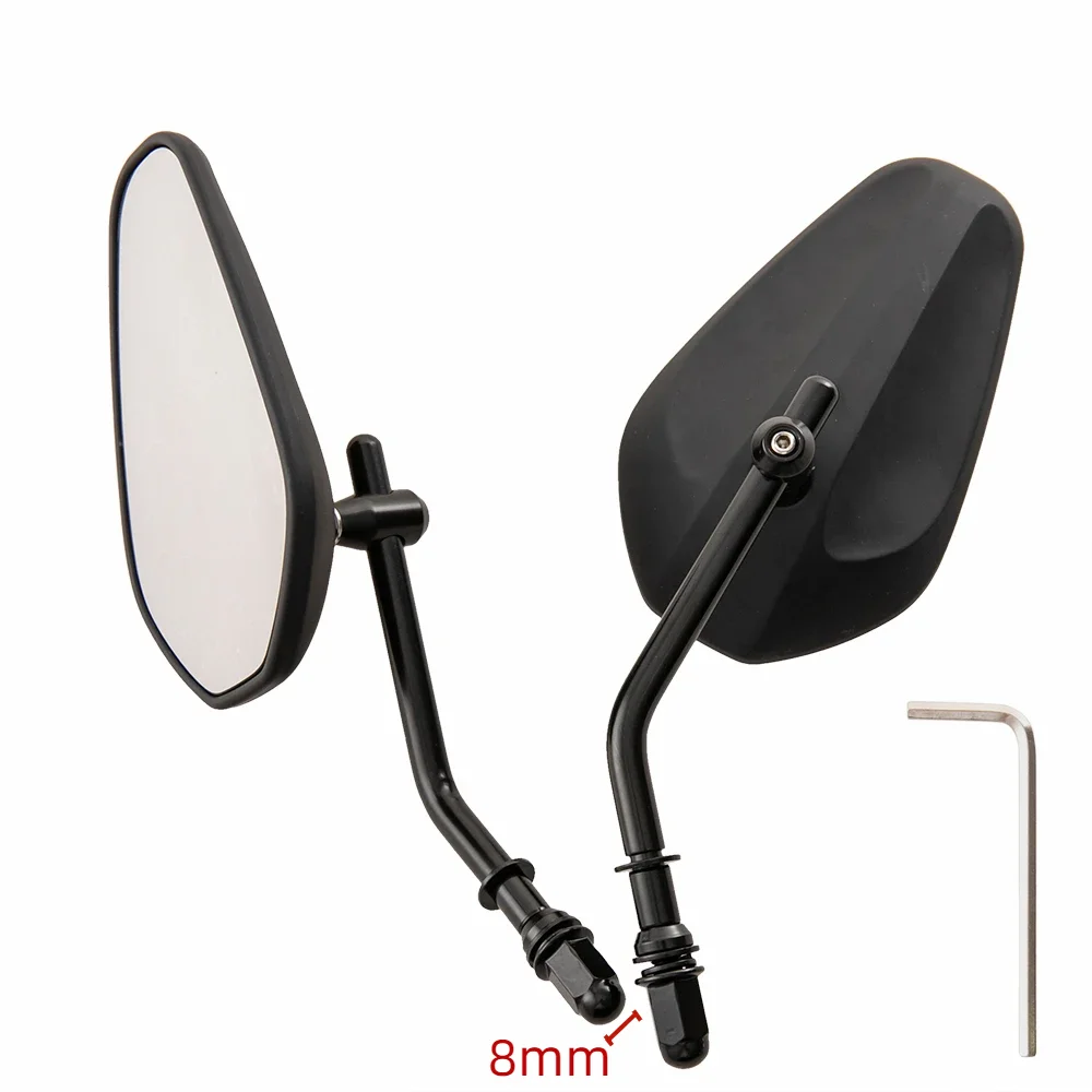 

Пара мотоциклетных боковых зеркал заднего вида для Harley Road King Touring XL1200L XL883 XL883L Sportster Dyna Softail 8 мм аксессуары