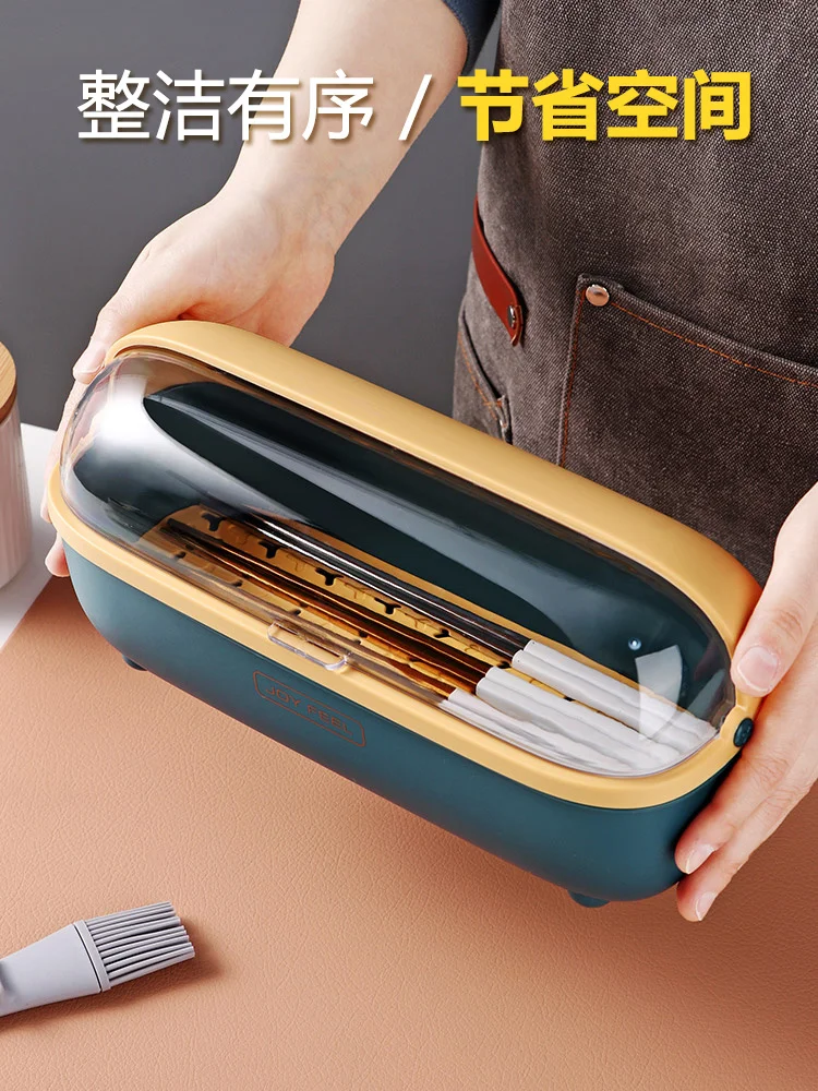 

spoon Chopsticks storage box tape cover dustproof leakable chopsticks cage kitchen tableware chopsticks barrel chopsticks basket
