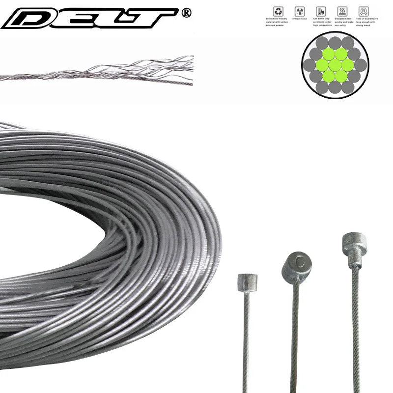 

1/5/10 Pcs Mountain（MTB）Road E-Bike Bicycle Brake Cable & Derailleurs Shift Inner Core 900/1100/1800/2050mm Parts Accessories