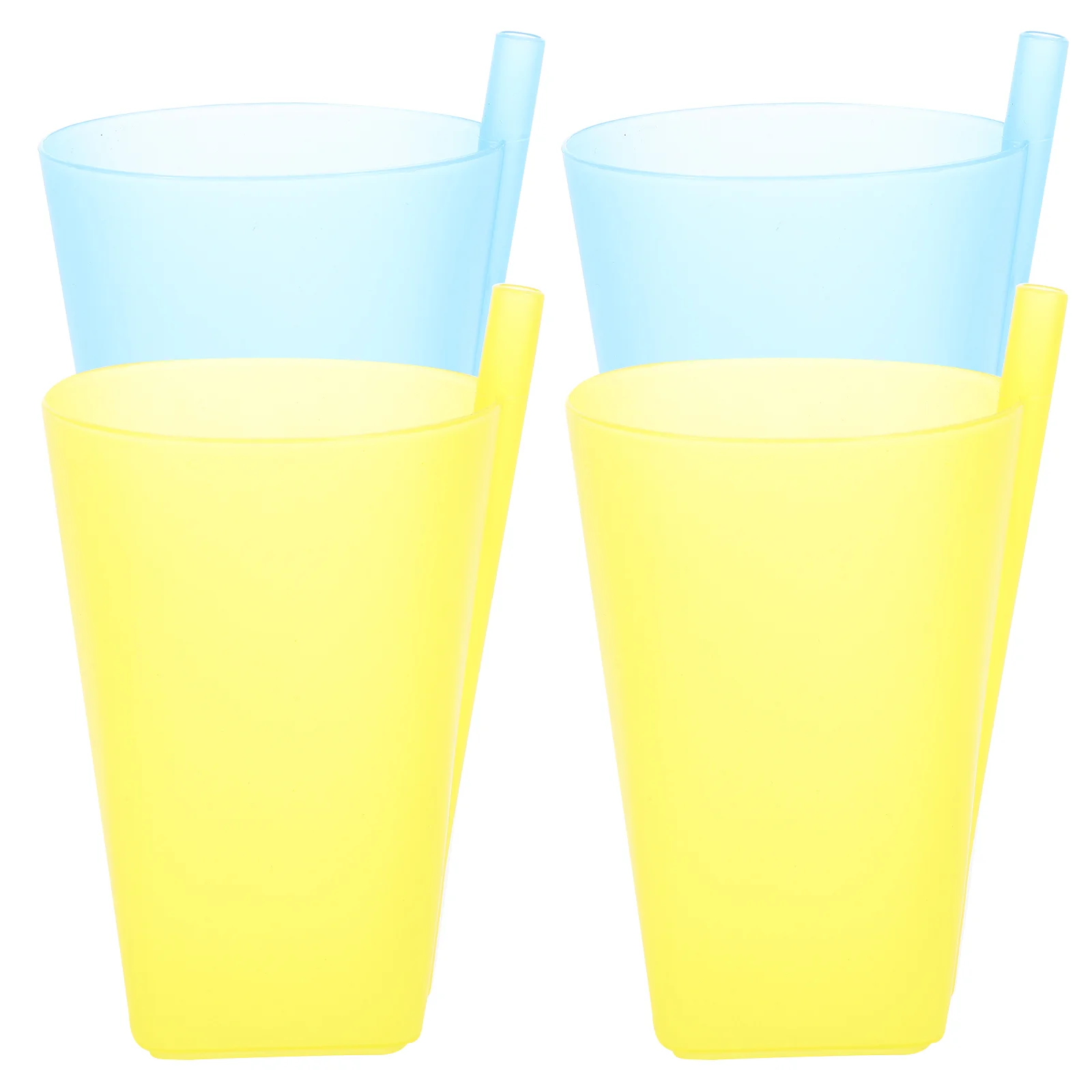 

4 детских Чашки Sippy со встроенными детскими чашками, многоразовые чашки для малышей с соломинкой, разноцветные Чашки Sippy, Детские предметы