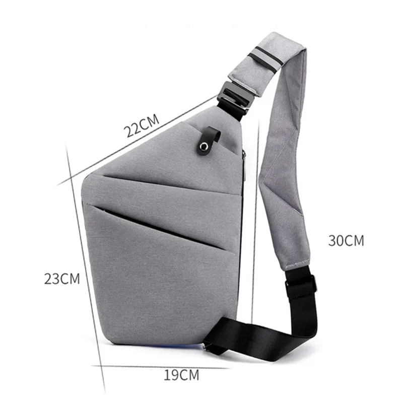 Men's Ultra Thin Anti-theft Small Chest Bag Mini Cross Body Bags Male One Shoulder Sling Bag for Travel Boy Sports Bag