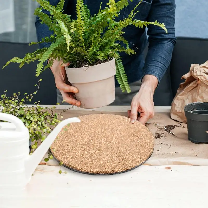 

Подставки для пробковых растений, подставки для растений, подставки для растений, пробковые коврики, Нескользящие пробковые подставки, домашние декоративные аксессуары