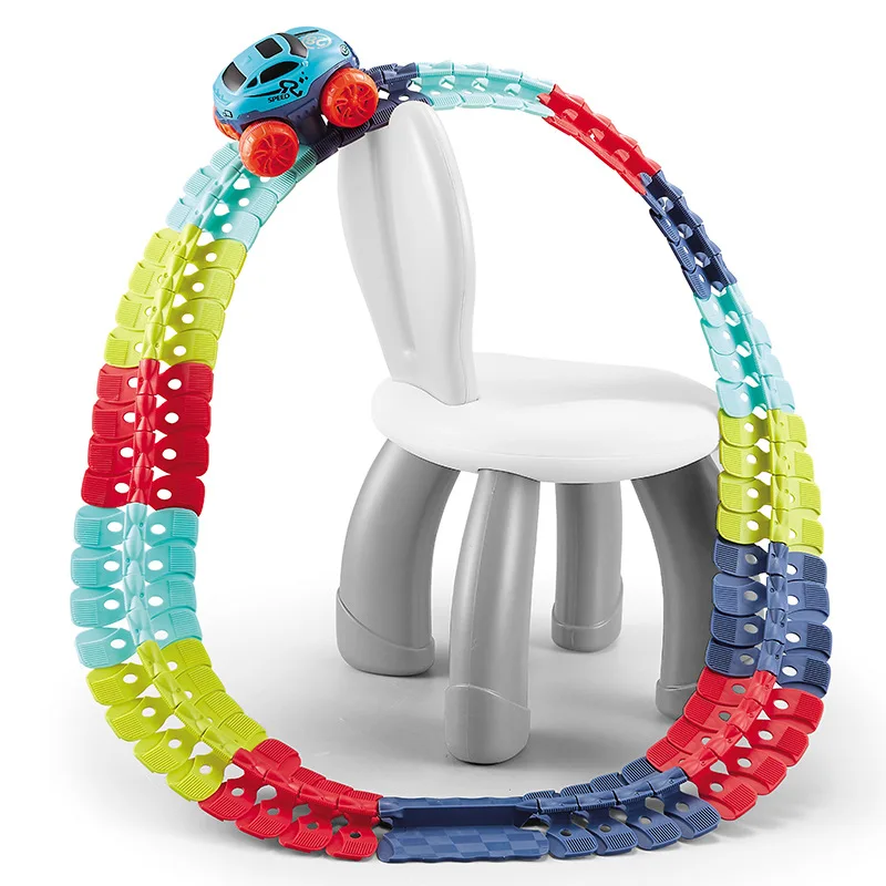 Сменный трек со светильник кой гоночный автомобиль набор гоночных треков Гибкая