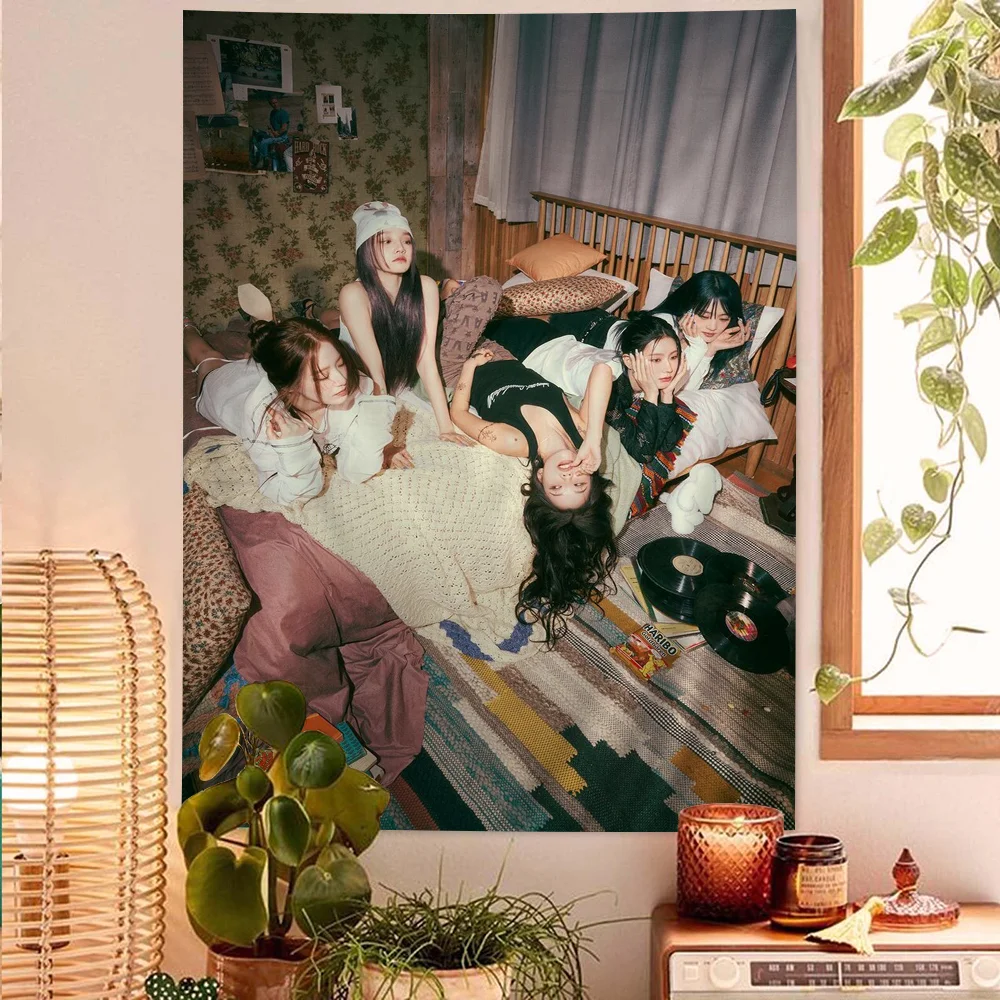 Kpop G-Gidle аниме гобелен искусство научная фантастика комната Домашний Декор