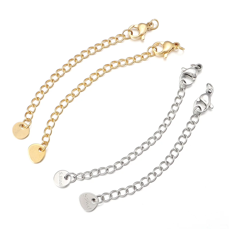 Цепочка-удлинитель для браслета из нержавеющей стали 10 шт./лот 7 см |