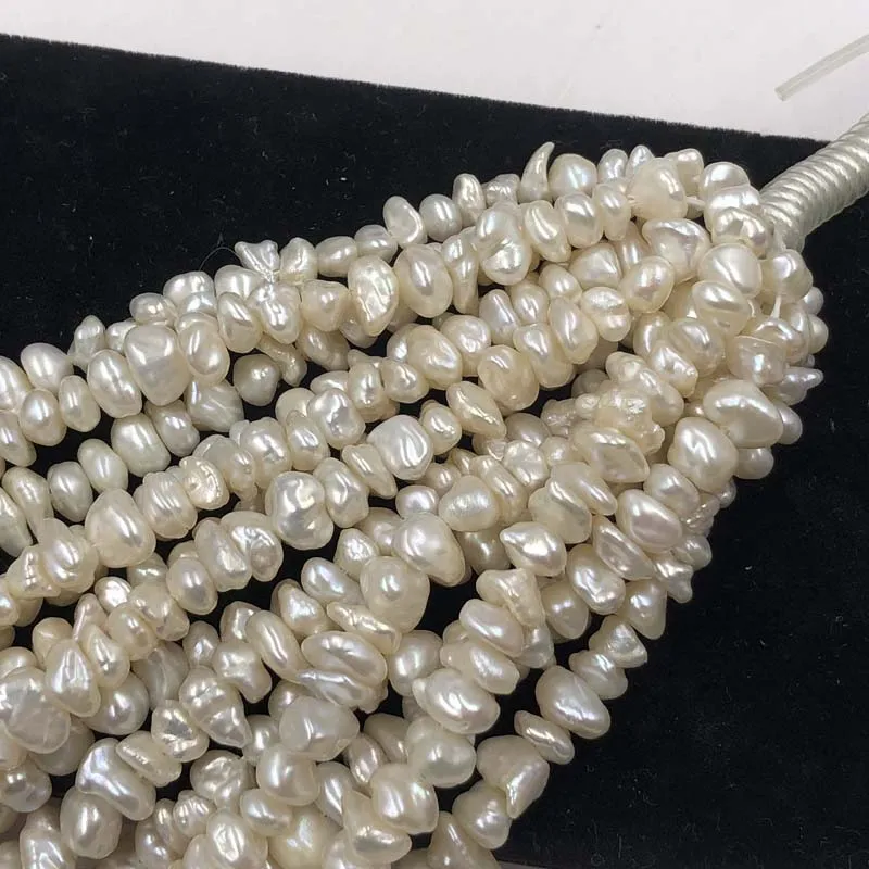 [ELEISPL множество 3 пряди 6-7 мм БАРОККО Возрожденный Кеши свободные жемчужные струны #22010287