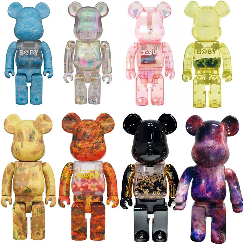

Hot Designer Toy for Adult Collections Vinyl Doll Art Bearbrickslys Bear Model 400% Bricks Fashion Statue Action Figures