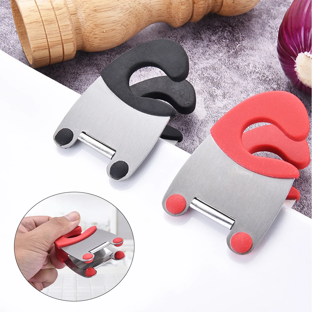 

Боковые зажимы для кастрюль из нержавеющей стали, 1 шт., кухонная стойка-держатель для кастрюль, держатель для ложки, резиновый кронштейн, кухонные приспособления, инструменты для готовки