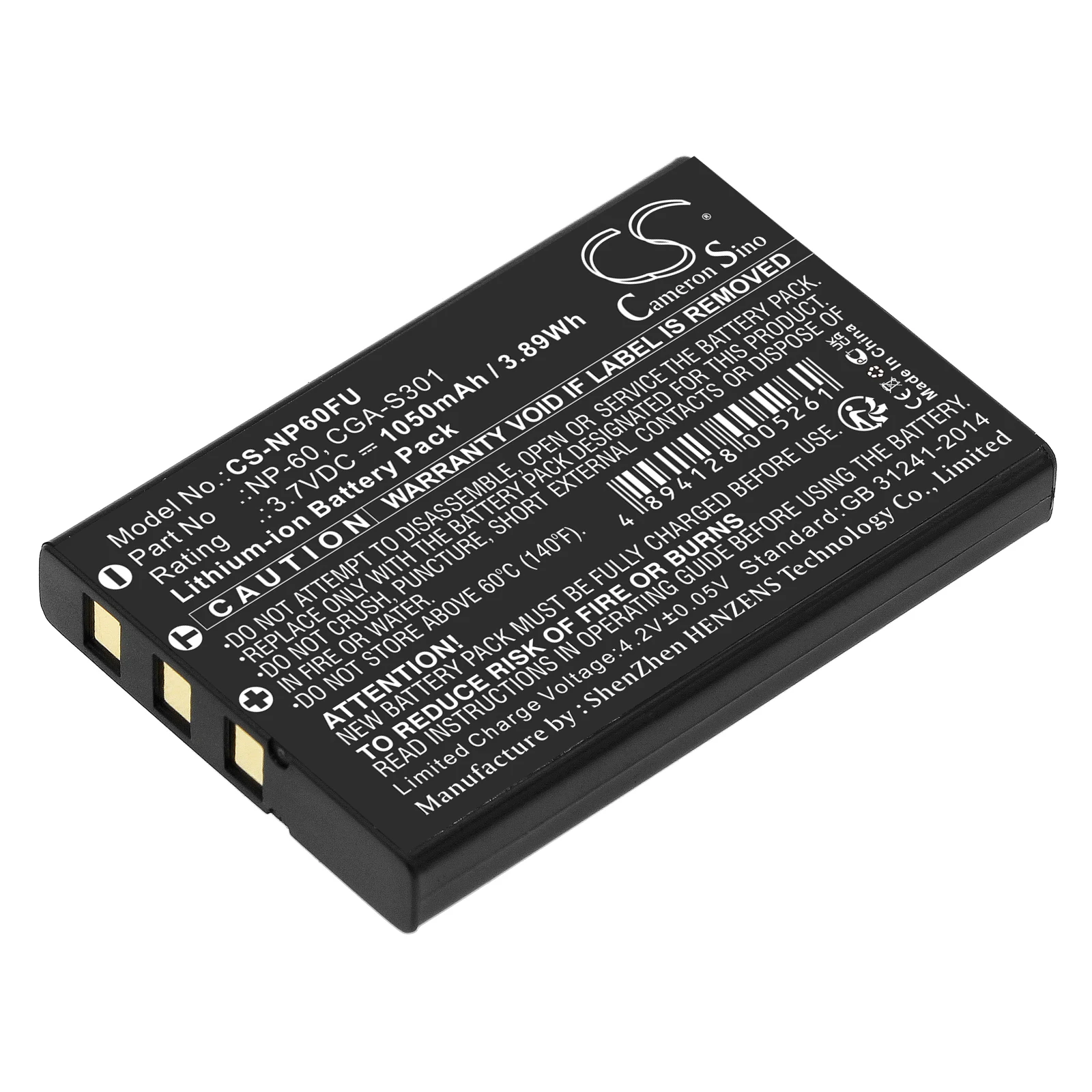 Батареи для фотоаппарата Cameron Sino 1050 мА · ч CS-NP60FU NP-60 LifeTec PENTAX CREATIVEHP Airis Technika Aiptek Panasonic